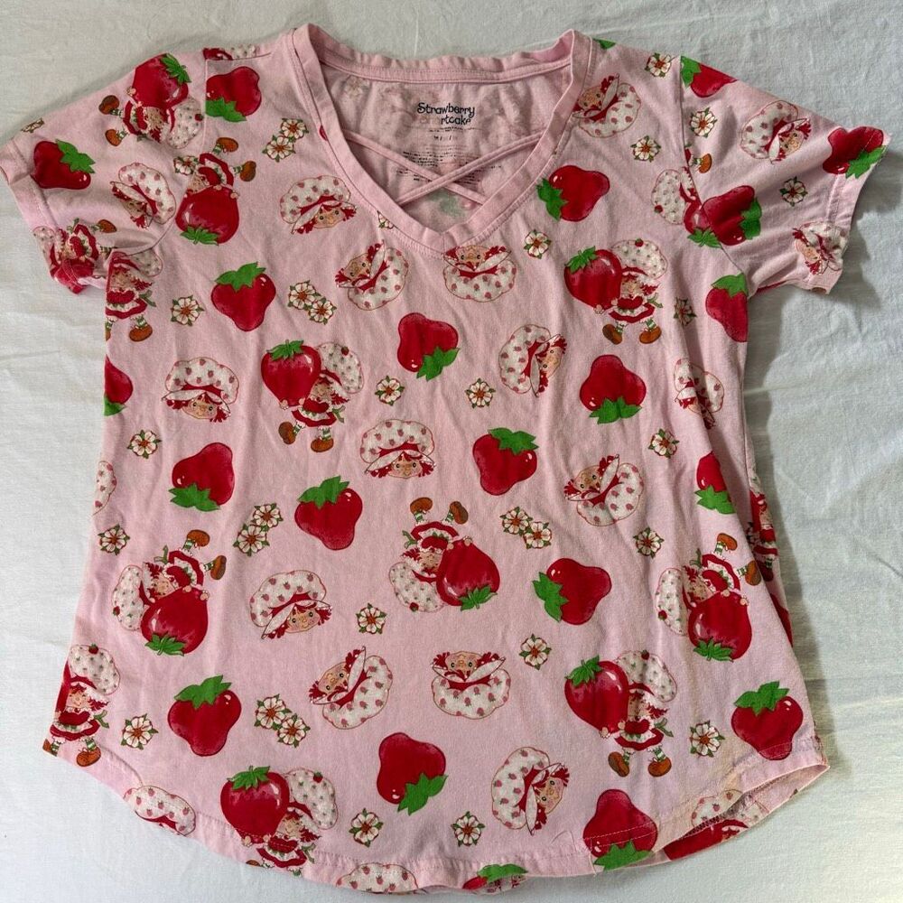 Vintage Strawberry Shortcake Short Sleeve Tee Shirt Girls size Medium